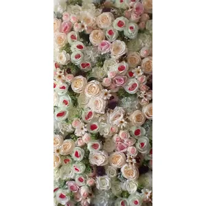 Панно цветочное, ванильное