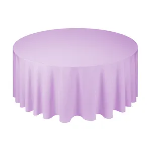 Скатерть круглая фиалковая