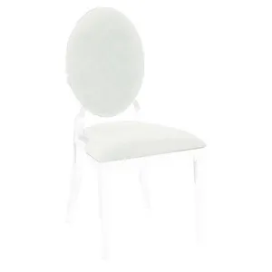 Чехол 2 шт. к стулу Вашингтон, белый бархат