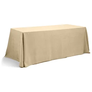 Скатерть прямоугольная из канваса бежевая