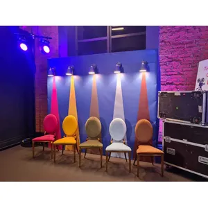 Стул «Вашингтон» золотой, мшистые подушки из бархата - Фото 3