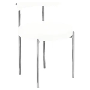 Каркас стула «Лира» серебряный