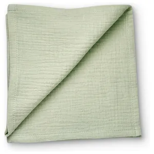 Салфетка из муслина фисташковая