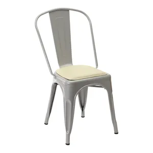 Стул Толикс Ретро серый, с кожаной подушкой на магнитах