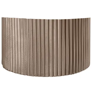 Чехол для ноги круглого стола Арис, серо-бежевый бархат