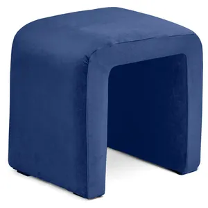 Чехол синий бархатный для п пуфа