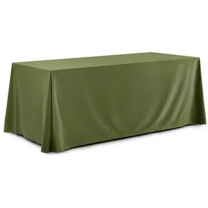 Скатерть прямоугольная бархатная мшистая