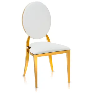 Стул Голливуд золотой, подушки молочная кожа