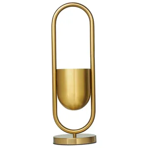 Ваза «Овала» золотая