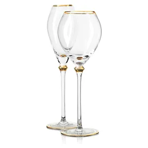 Набор "Палаццо" из 2 бокалов с золотым кантом