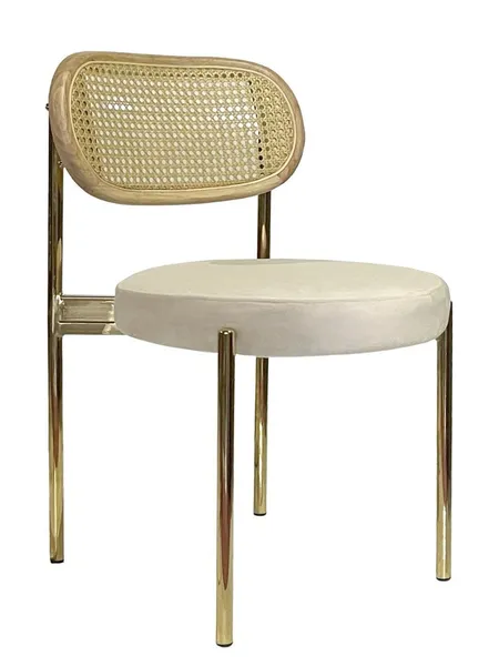 Стул Modern Gold, Natural Rotango + Cream Bisquit - Фото основное 1