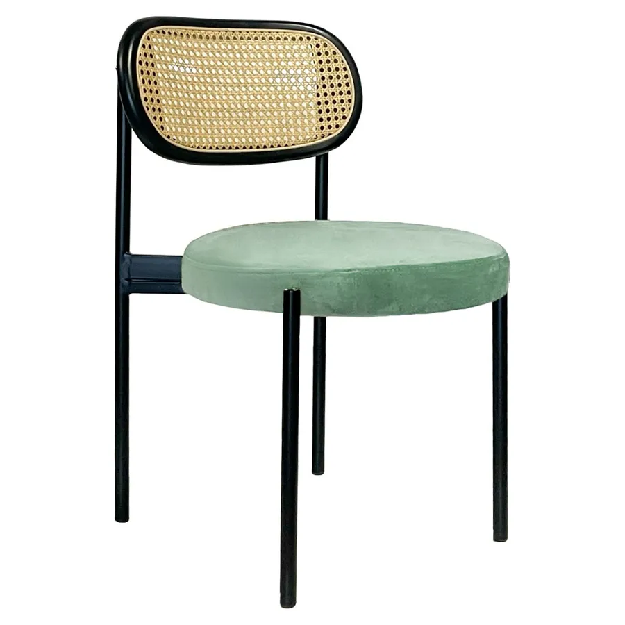 Стул Modern Black, Black Rotango + Mint - Фото основное 1
