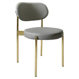 Стул Modern Gold Basic, серый (ЭКО-КОЖА)
