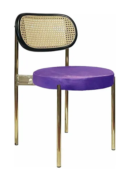 Стул Modern Gold, Black Rotango + Mysterious purple - Фото основное 1