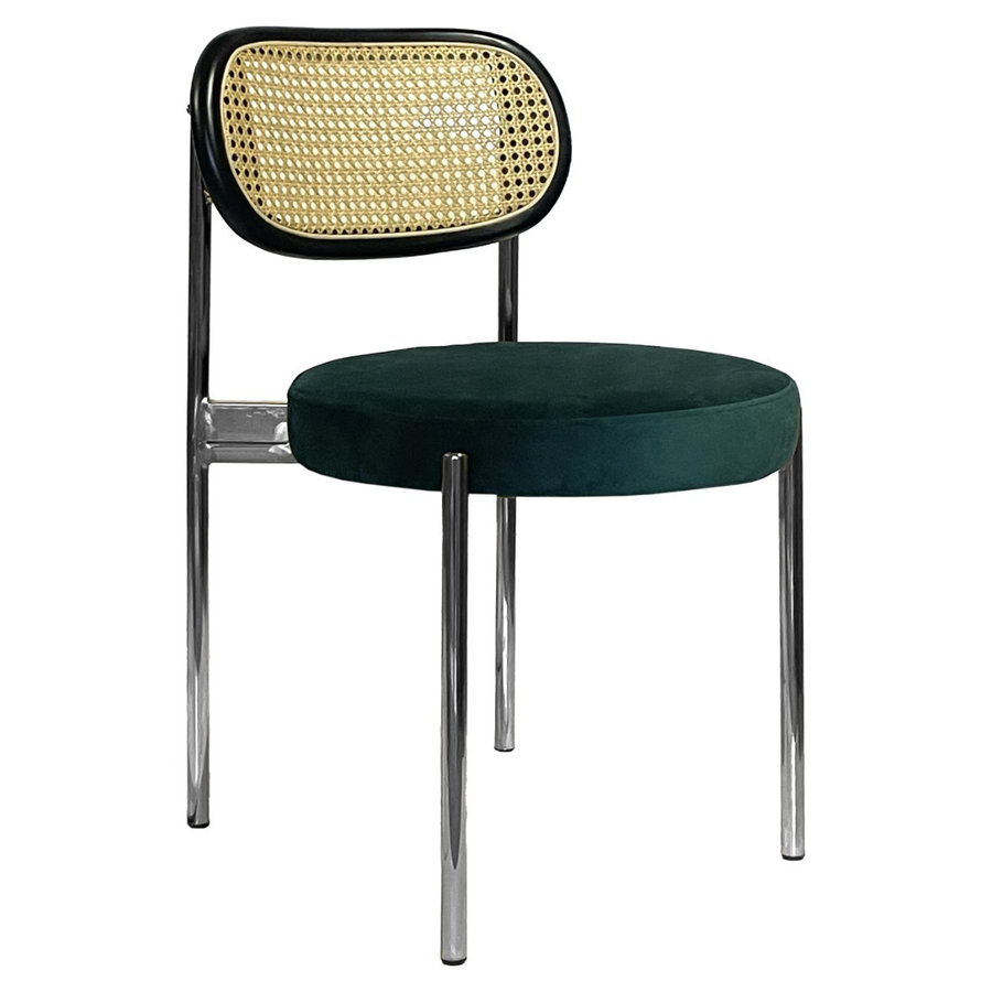 Стул Modern Silver, Black Rotango + Emerald - Фото миниатюра 1