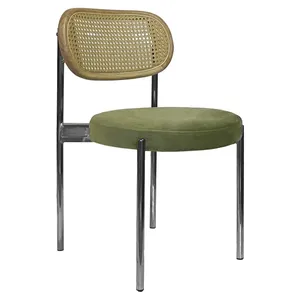 Стул Modern Silver, Natural Rotango + Matcha