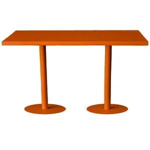 Стол коктейльный Twist Rectangle M, Тыквенный тарт + Marigold (телескопические ноги) - Фото 3