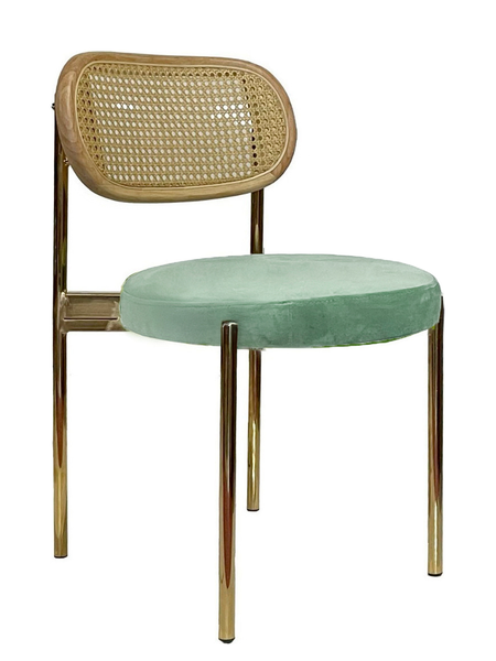 Стул Modern Gold, Natural Rotango + Mint - Фото основное 1