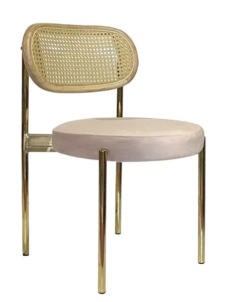 Стул Modern Gold, Natural Rotango + Rose Quartz - Фото основное 1