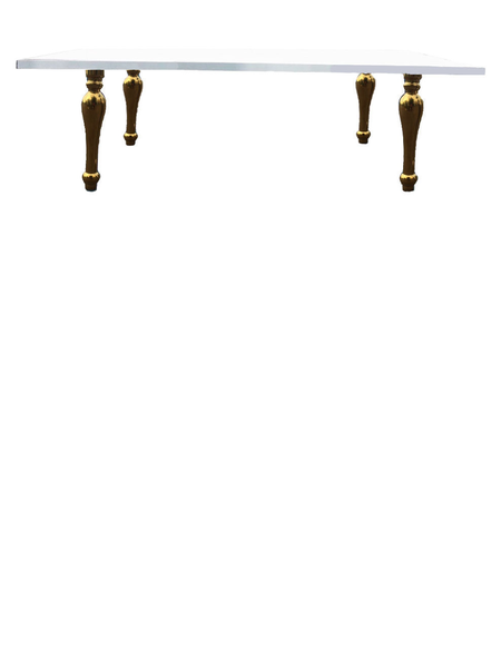 Стол 300см Aztec Gold, белый - Фото основное 1