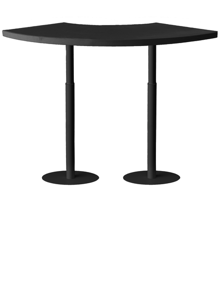 Стол коктейльный Twist Serpent S, Лакричный леденец + Total Black (телескопические ноги) - Фото основное 1