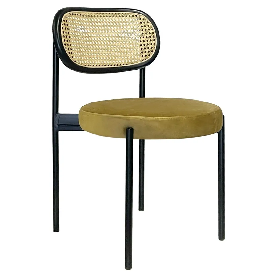 Стул Modern Black, Black Rotango + Golden Ocher - Фото основное 1