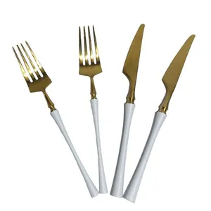 Столовые приборы Delhi, белые, 4 предмета