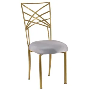 Подушка на стул Chameleon серая велюр