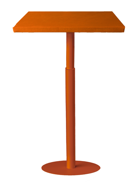 Стол коктейльный Twist Rectangle S, Тыквенный тарт + Marigold (телескопические ноги) - Фото основное 1