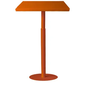 Стол коктейльный Twist Rectangle S, Тыквенный тарт + Marigold (телескопические ноги)