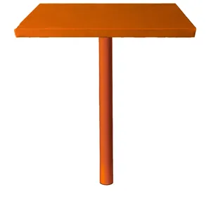 Стол коктейльный Twist Rectangle S, Тыквенный тарт + Marigold (телескопические ноги) - Фото 4