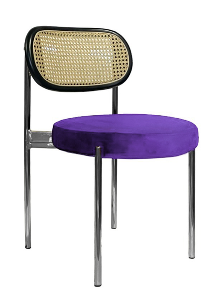 Стул Modern Silver, Black Rotango + Mysterious purple - Фото основное 1