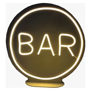 Неоновая надпись на подставке "Bar" - Фото 2