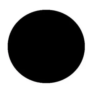 Чехол на круглый пуф, черный