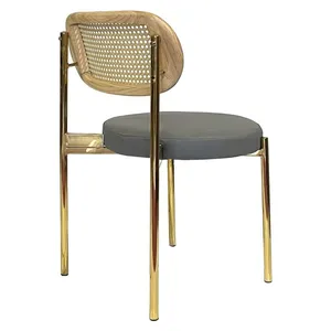 Стул Modern Gold, Natural Rotango + Basic серый (ЭКО-КОЖА) - Фото 4