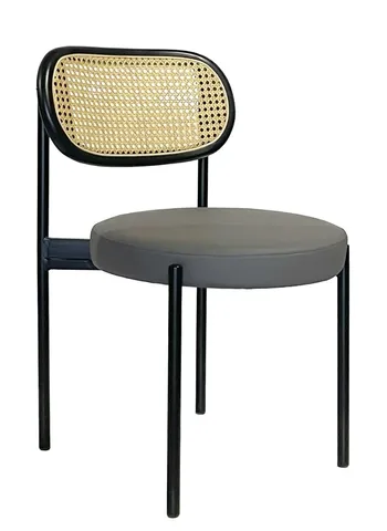 Стул Modern Black, Black Rotango + Basic серый (ЭКО-КОЖА) - Фото основное 1