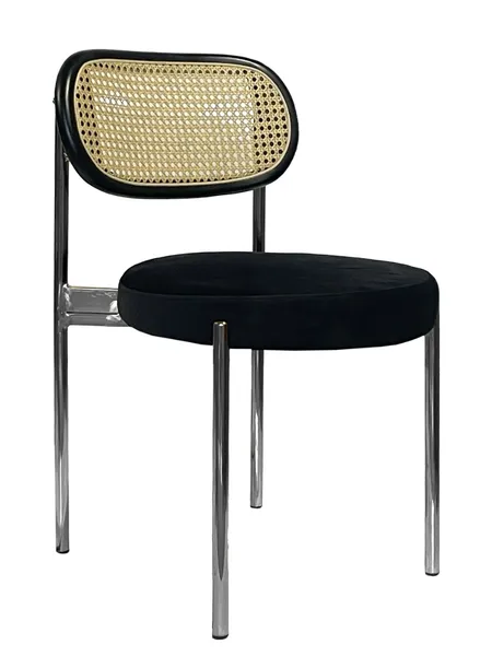 Стул Modern Silver, Black Rotango + Total Black - Фото основное 1