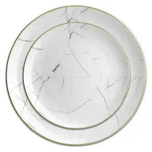 Сет порционных тарелок Marble