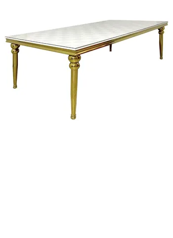Стол Rectangle-240 Gold + печать на столешницу Print Etc. - Фото основное 1