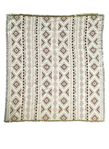 Покрывало декоративное Boho Terracota Grey - Фото основное 1