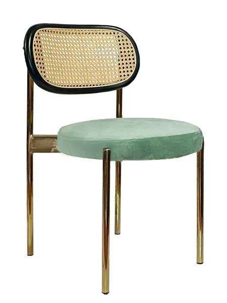 Стул Modern Gold, Black Rotango + Mint - Фото основное 1
