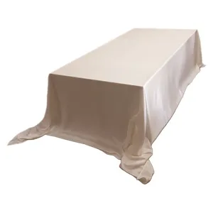Скатерть сатин premium, 420см, прямоугольная, пудровая