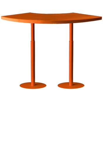 Стол коктейльный Twist Serpent S, Тыквенный тарт + Marigold (телескопические ноги) - Фото основное 1