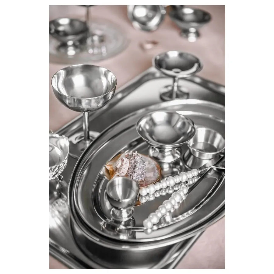 Блюдо сервировочное Oval L Gold is Cold - Фото миниатюра 2