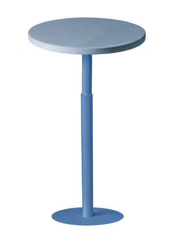 Стол коктейльный Twist Circle, черничный Йогурт + Something Blue (телескопическая нога) - Фото основное 1