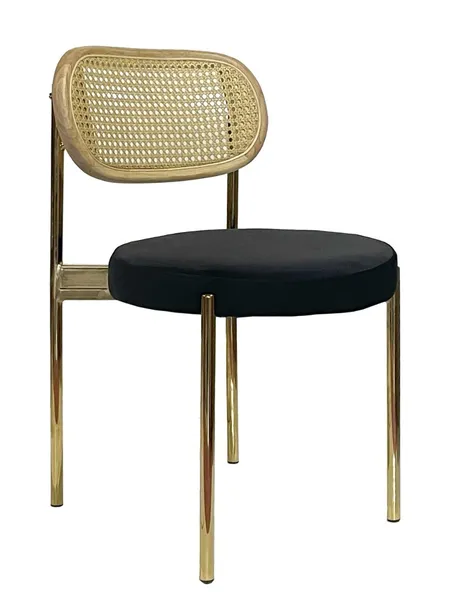 Стул Modern Gold, Natural Rotango + Total Black - Фото основное 1