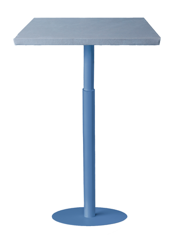 Стол коктейльный Twist Rectangle S, Черничный йогурт + Something Blue (телескопические ноги) - Фото основное 1