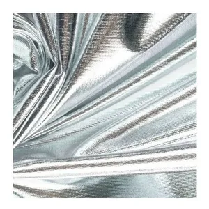 Чехол на квадратный пуф, Silver Cube/серебро стрейч