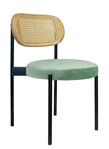 Стул Modern Black, Natural Rotango + Mint - Фото основное 1