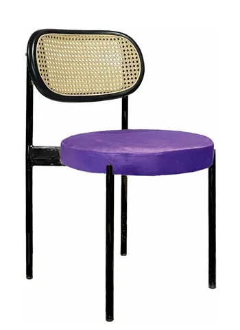 Стул Modern Black, Black Rotango + Mysterious purple - Фото основное 1